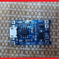 Контролер Литиева батерия Модул зареждане Платка за 5V 1A 18650 TP4056 micro USB +Кутия за  батерии , снимка 6 - Друга електроника - 39460955