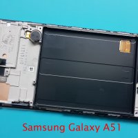 Дисплей с рамка Samsung Galaxy A51, снимка 1 - Резервни части за телефони - 34605745
