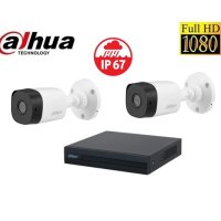 Full HD 1080P комплект DAHUA DVR XVR + 2 камери, снимка 1 - Комплекти за видеонаблюдение - 42370244