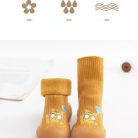 Детски чорапи с животни и гумена подметка Босо ходене, антихлъзгащи размери 18/23, снимка 7 - Детски пантофи - 42649070