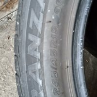 4 бр. летни гуми 245/45/R18 Bridgestone Turanza, снимка 8 - Гуми и джанти - 42101316