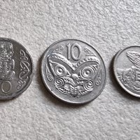 Монети. Нова Зеландия.   20, 10  и 5 цента., снимка 2 - Нумизматика и бонистика - 37575432