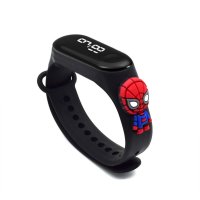 Marvel LED детски часовник Спайдърмен Хълк Капитан Америка Iron man , снимка 3 - Детски - 41741683