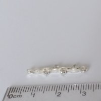 Нова сребърна висулка с камъни циркони. , снимка 2 - Колиета, медальони, синджири - 40844266