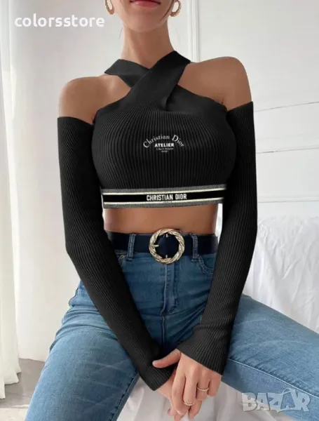 Черен топ Cristian Dior/IM021, снимка 1