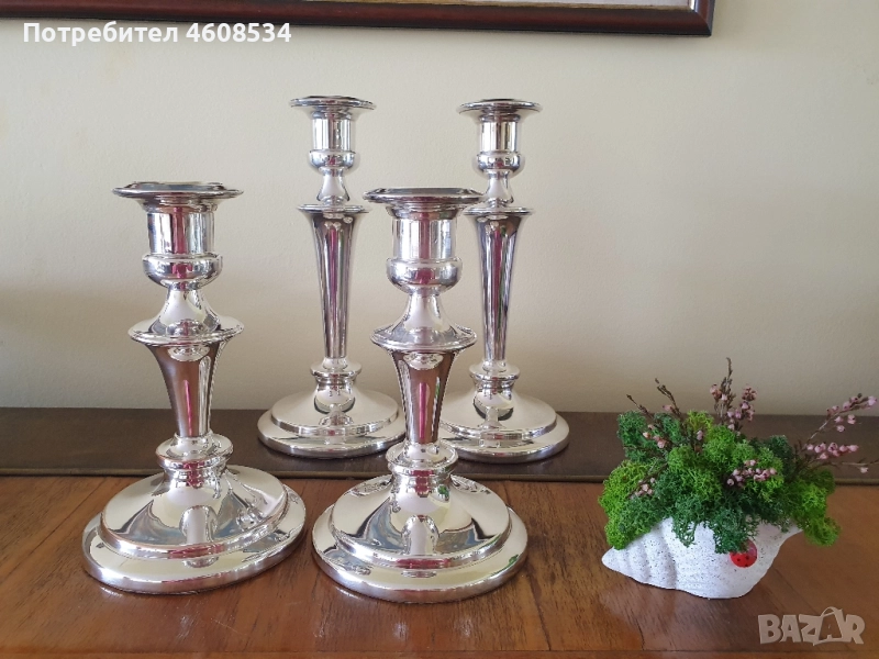 Свещници с месинг покритие, снимка 1