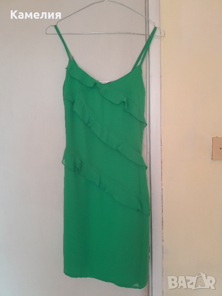 Зелена рокля Nafnaf - XS(34) размер , снимка 1