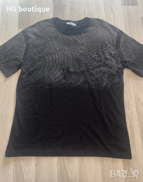 Дамска тениска с камъни , снимка 1
