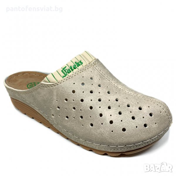 Дамско сабо бежово 36/41, снимка 1