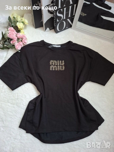 Miu Miu Дамска Тениска👚Дамска Блуза С Къс Ръкав Миу Миу Код BS-85, снимка 1