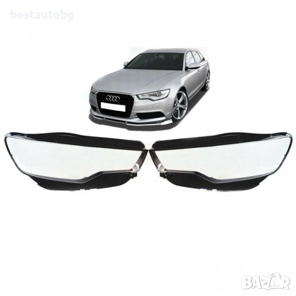 Стъкла / капаци за фарове за Audi A6 C7 (2010-2014) LED, снимка 1