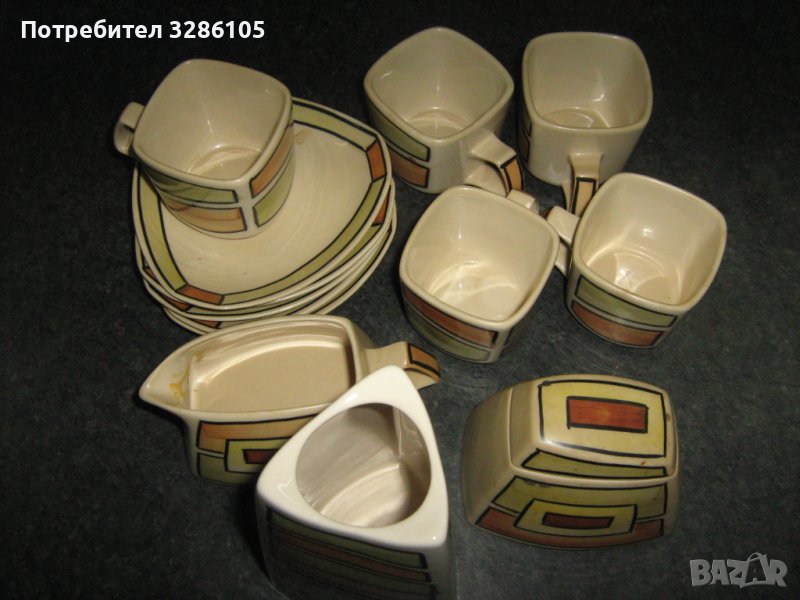 сервиз за кафе плюс вазичка, снимка 1