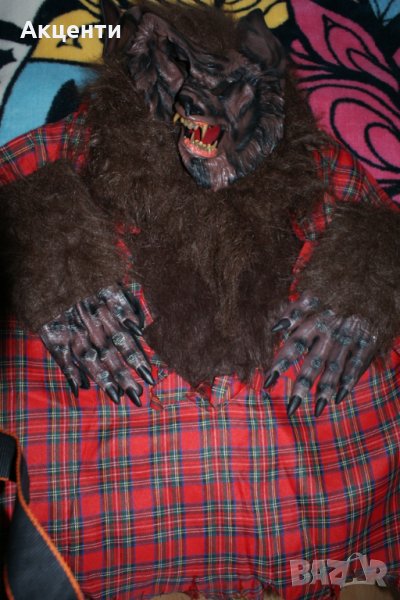 костюм на върколак-маска, ръкавици и риза-комплект, снимка 1