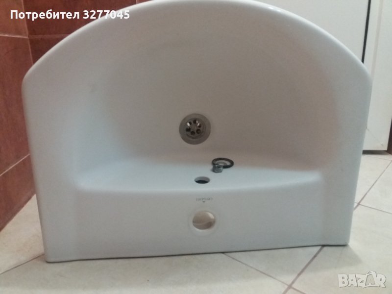 Порцеланова бяла мивка, снимка 1