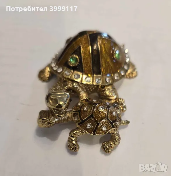 Метална бижутерка - Костенурка, снимка 1