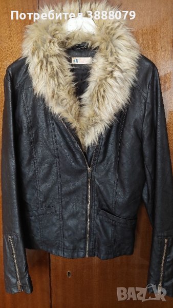 Дамско кожено яке H&M, снимка 1