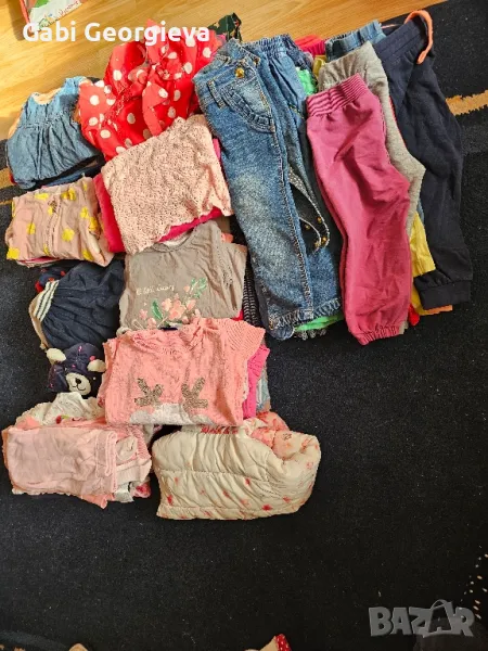 Голям лот дрехи за момиче 80-86см., снимка 1