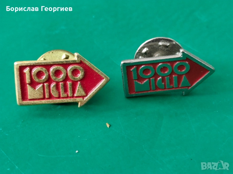 Стари автомобилни значки 1000 Miglia, снимка 1