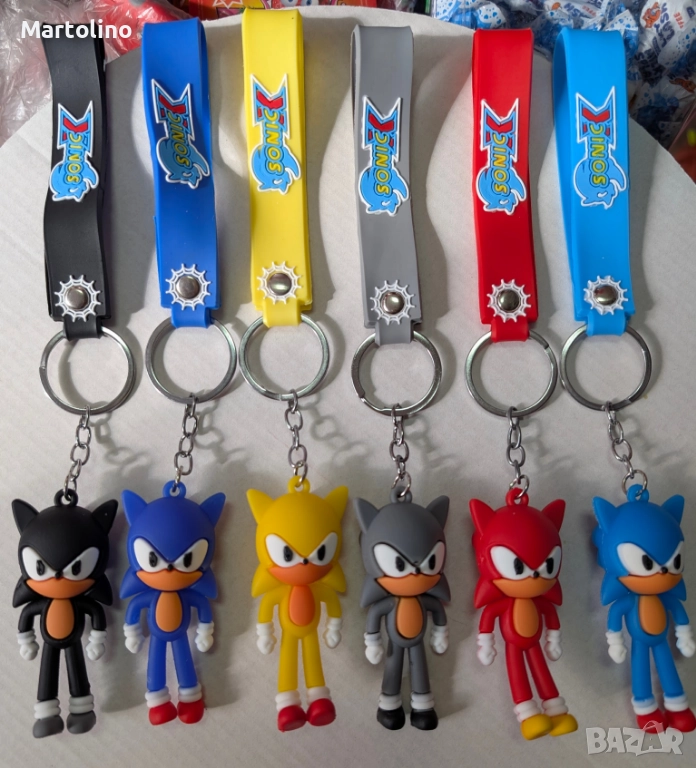 Нови ключодържател играчка фигурка Соник, снимка 1