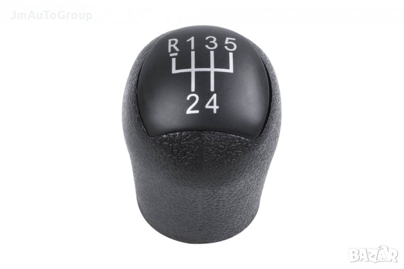 Топка за скоростен лост 5 скорости за Renault Clio 2005-2014, Kangoo 1997-2012 с черен мат плочка, снимка 1