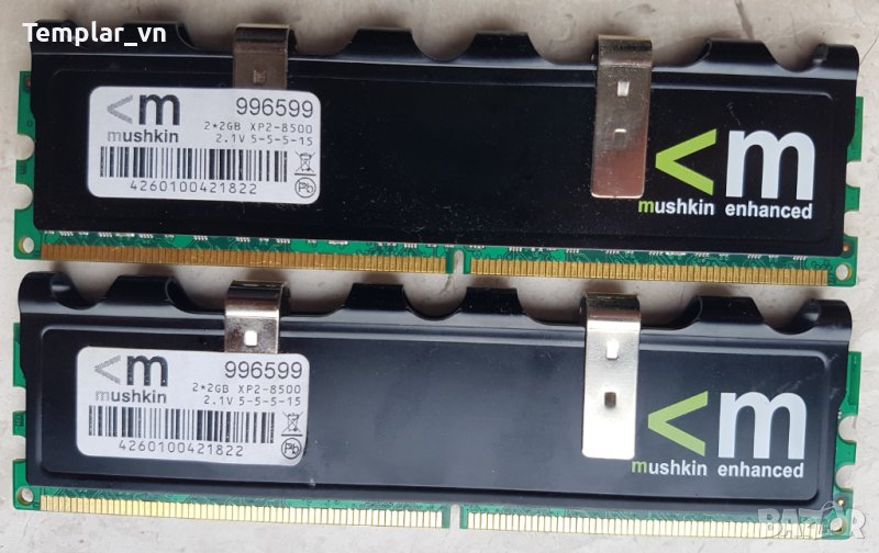 Mushkin 2x2 DDR2 1066 at 1129 / HYNIX 4x2  800 /OCZ Reaper 2gb 1066, снимка 1