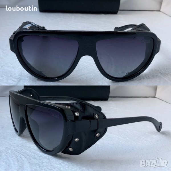 CAZAL 2023 мъжки слънчеви очила маска с кожа , снимка 1