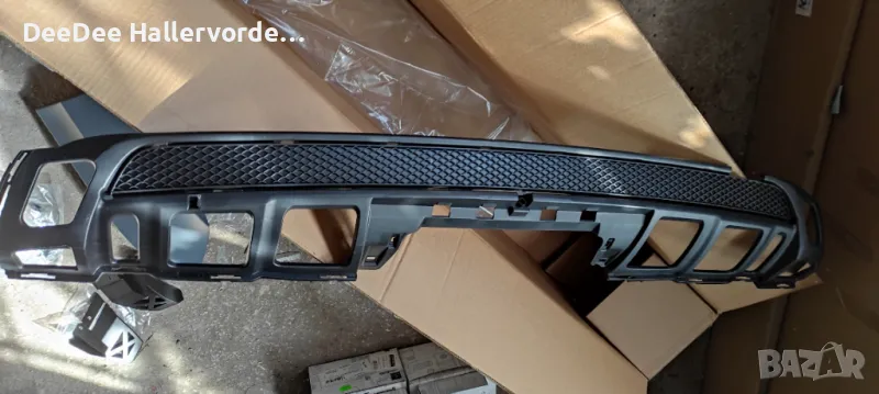 Задна броня долна част, спойлер ляв / десен, капаче теглич хром и държачи ML W166 AMG A1668804440, снимка 1