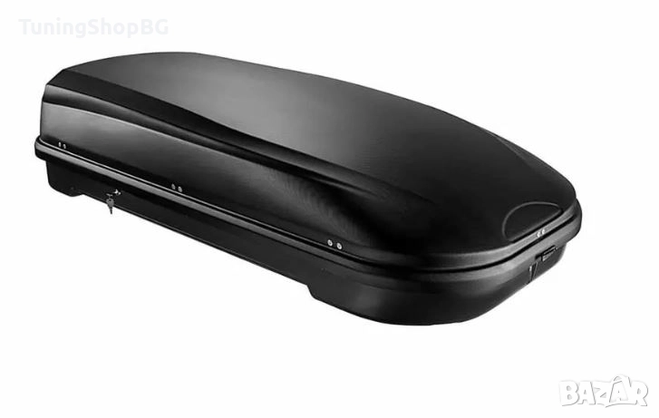 Автобокс Junior Easy 198x78x40cm с 85 mm крепежи, с ключ, 480 литра, черен, снимка 1