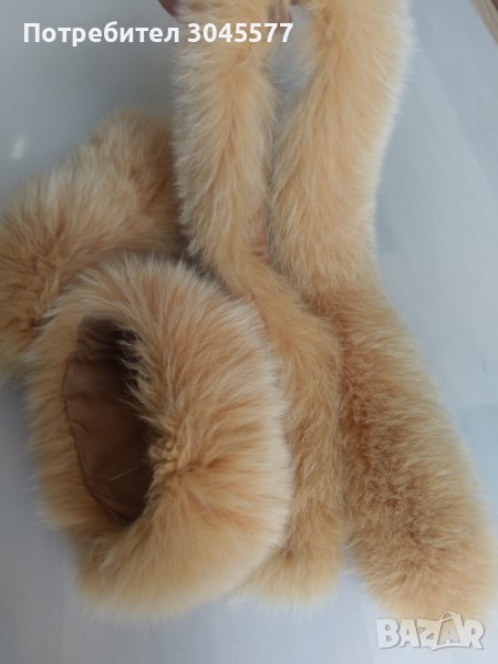 Яка и маншети Комплект от естествен косъм, снимка 1