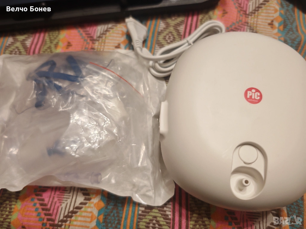 Аерозолен компресорен инхалатор Pic с нови маска и маркучи, снимка 1