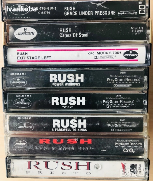 Rush - оригинални аудио касети класически рок / прог рок, снимка 1