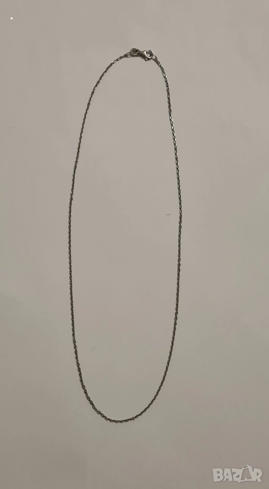 Сребърен синджир класическа плетка 925, снимка 1