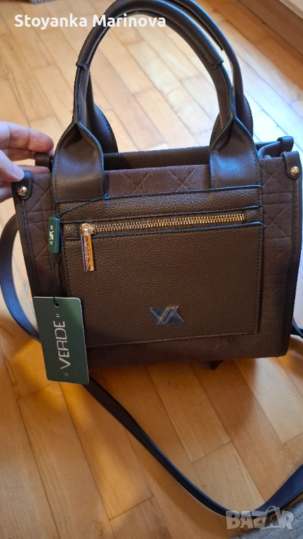 Кафява чанта VERDE, снимка 1