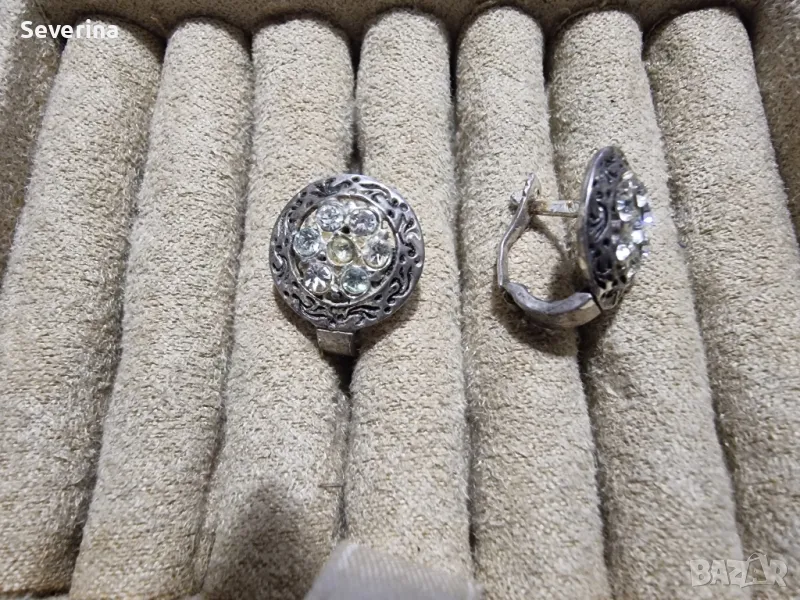 Нови,красиви, сребърни обеци , снимка 1