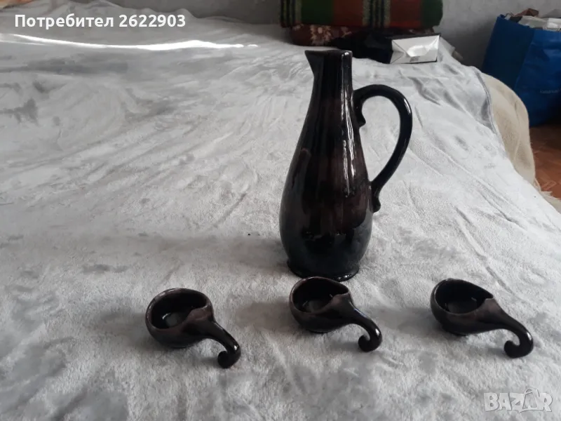 Керамичен сервиз за ракия, снимка 1