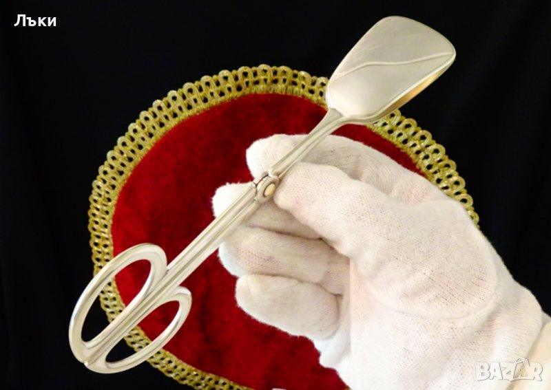 Посребрена щипка за сервиране Alpaka 90. , снимка 1