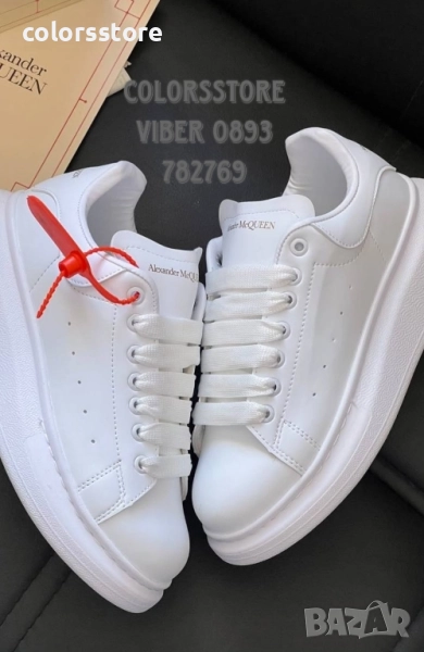 Бели кецове Alexander McQueen код BR16, снимка 1