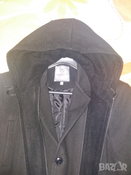Зимно мъжко палто Inter klas три четвърти XL сваляща се качулка, снимка 1
