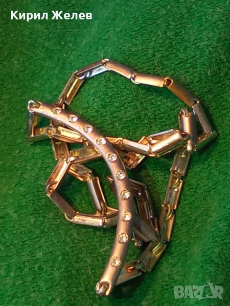 НИКЕЛИРАН СКЪПОЦЕНЕН ЛАНЕЦ ОТЪРЛИЦА с КАМЪНИ ЦИРКОН 25088, снимка 1