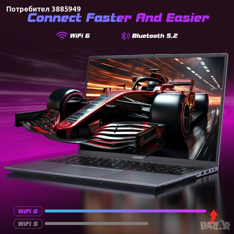 ACEMAGIC FHD Gaming CPU-7735HS 16GB/512GB, снимка 1