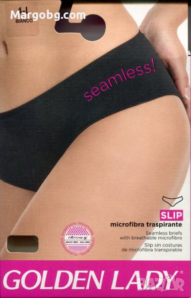 Дамска безшевна бикина тип Слип Golden Lady–микрофибър, снимка 1