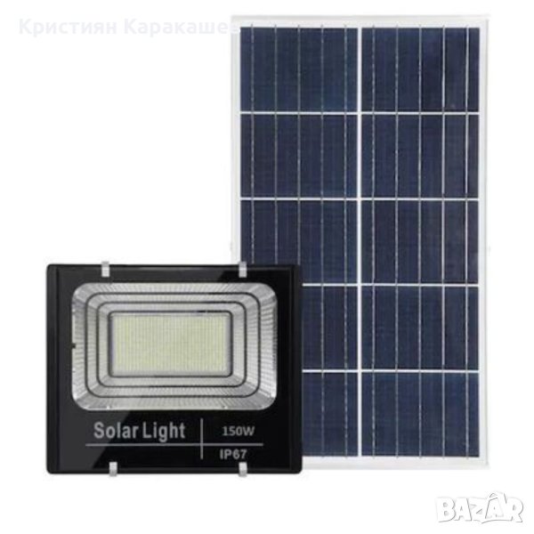 LED прожектор, 80W, Отделен панел, Дистанционно управление, IP67, 5 режима на работа, снимка 1