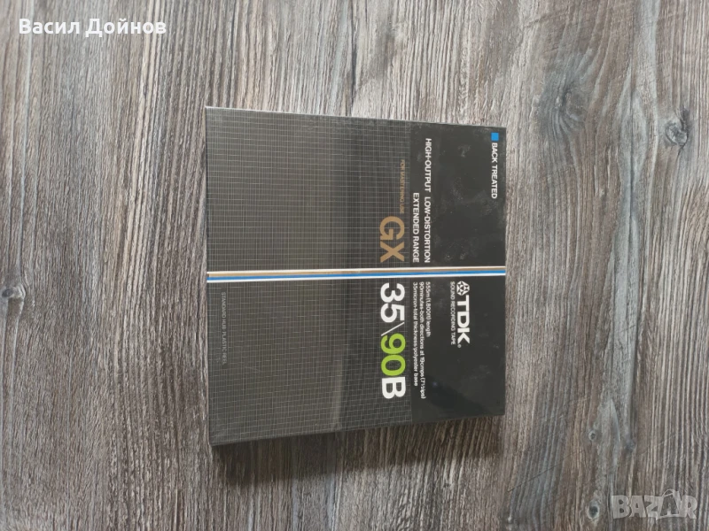 Магнетофонни ролки с лента TDK GX35-90B, 2бр., снимка 1