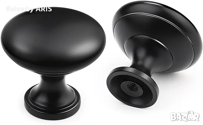 5 пакета Дръжки за кухненски шкафове Матово черно, снимка 1