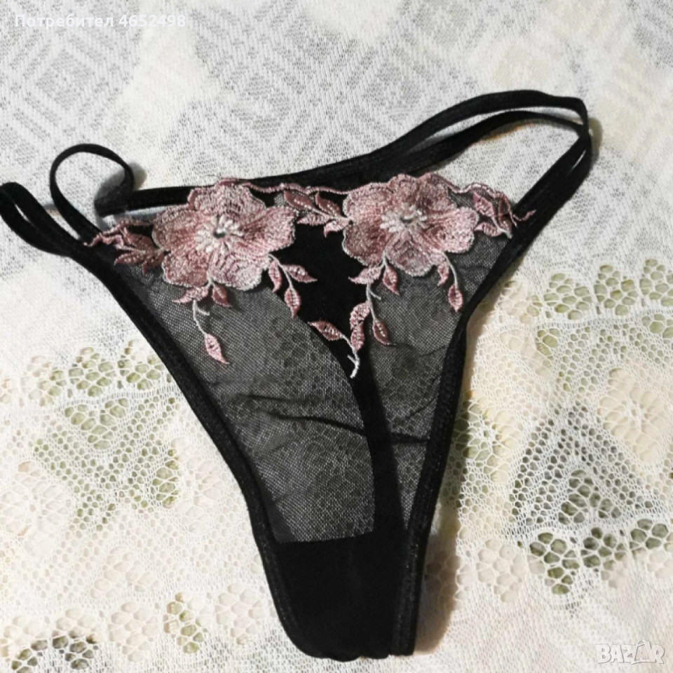 Бикини с розова Бродеря , снимка 1