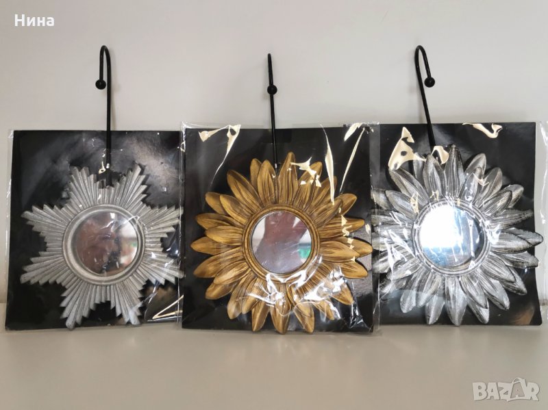 Метална закачалка с огледало , снимка 1