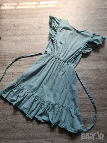 Кукленска рокля в цвят:мента с воали, снимка 1