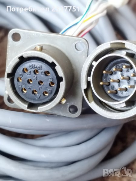 конектор позлатен PT06A-12-10P SR к-т, снимка 1