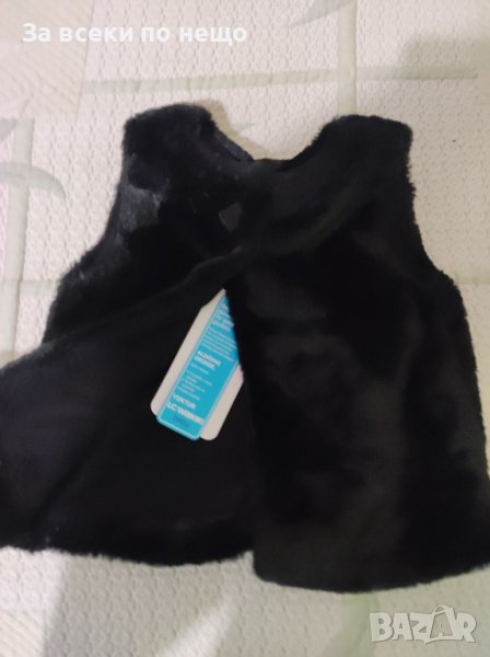 Пухено елече грейка за момиче 12-18м., снимка 1