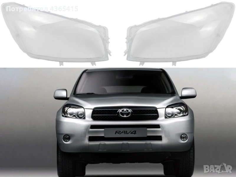 Стъкла за фарове на Toyota RAV4 XA30 (2006-2009), снимка 1